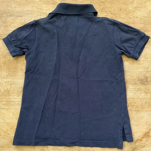Vintage Polo by Ralph Lauren Boy’s 4T Navy Cotton Pique Knit Short Sleeve Polo - Picture 6 of 13